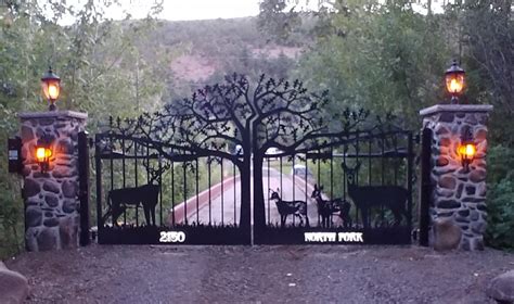 23 Awesome Wildlife Metal Art Driveway Gates » Custom Driveway Gates By ...