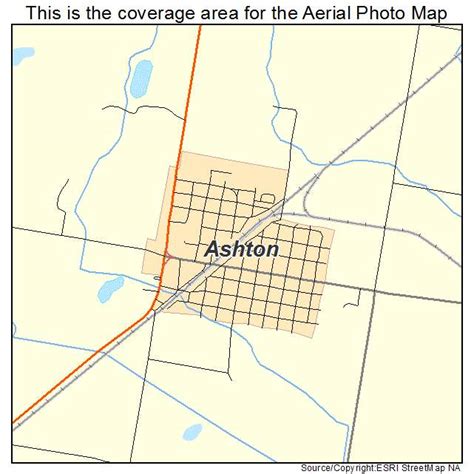 Aerial Photography Map of Ashton, ID Idaho