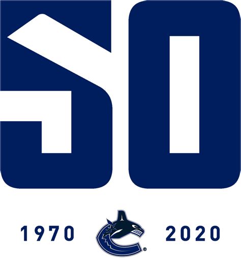 Vancouver Canucks Logo - Anniversary Logo - National Hockey League (NHL ...