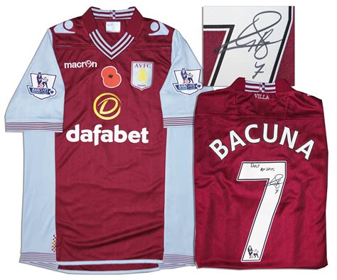 Item Detail - Aston Villa Jersey Worn & Signed By Leandro Bacuna, #7