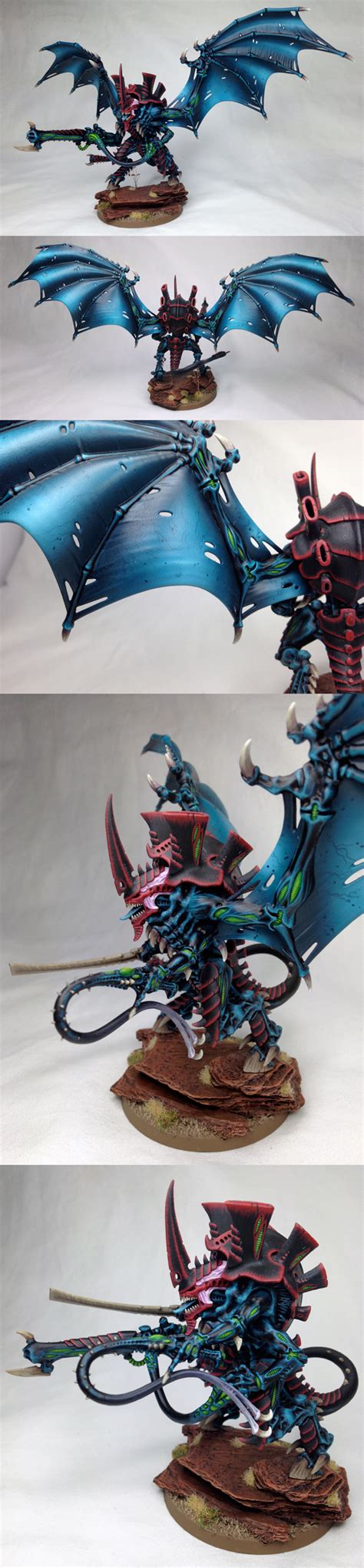 Tyranid Winged Hive Tyrant w/ Heavy Venom-Cannon; Bonesword & Lashwhip ...