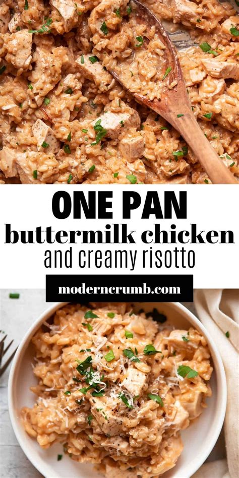 One Pan Buttermilk Baked Chicken Risotto | Recipe | Risotto recipes ...