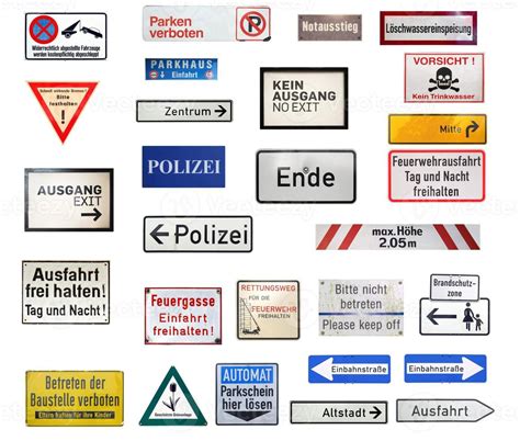 German traffic signs isolated 3278150 Stock Photo at Vecteezy