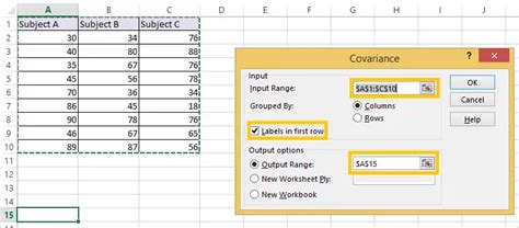 Covariance Matrix in Excel: How to Calculate