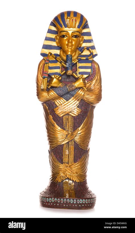 egyptian mummy coffin studio cutout Stock Photo - Alamy