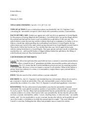 Carroll v. United States Case Brief.docx - Carroll v United States 267 U.S 132(1925 Facts Mr ...