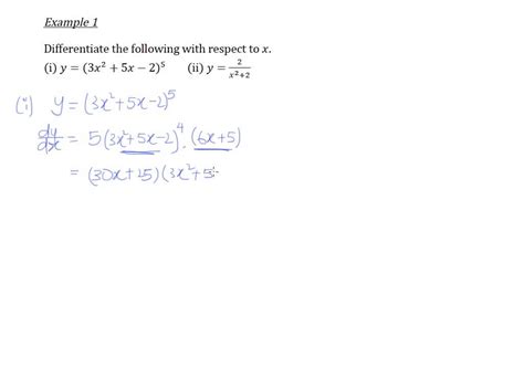 Differentiation - Examples on Chain Rule - YouTube