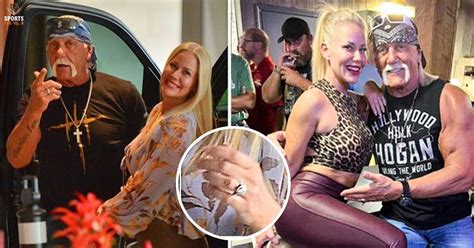 Hulk Hogan’s fiancé Sky Daily shows off her new ring at post-engagement ...