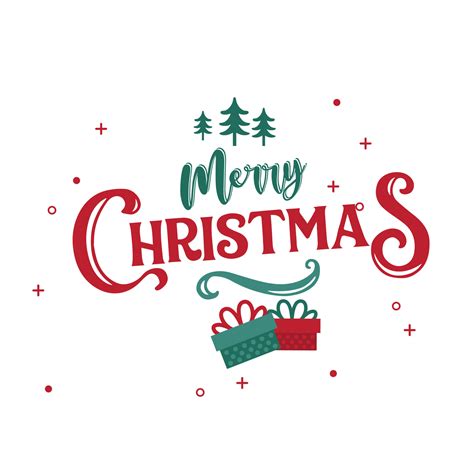 Merry Christmas vector text Calligraphic Lettering design card template ...