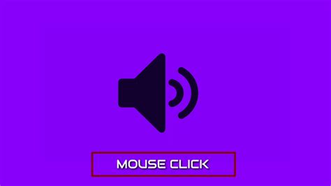 Mouse Click - Sound Effect (HD) - YouTube