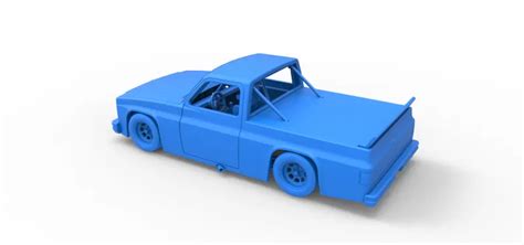 Diecast vintage NASCAR race truck Scale 1:25 3D Printing Model - Threeding