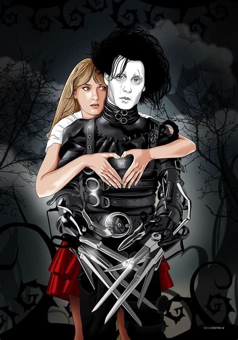 Edward Scissorhands | Edward scissorhands, Tim burton art, Black girl cartoon