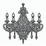 Gothic Chandelier Coloring Page  Download Print Or Color Online For Free sketch template