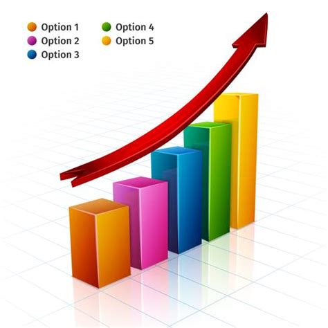 Gráfico de negócios 3d 462007 Vetor no Vecteezy