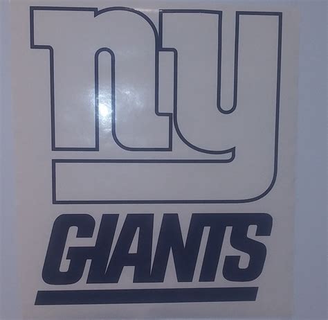 CLEARANCE New York Giants Blue 18 Vinyl Decal Car | Etsy