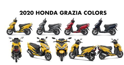 2020 Honda Grazia Colors: Yellow, Blue, Red, Grey (BS6 Model) - GaadiKey