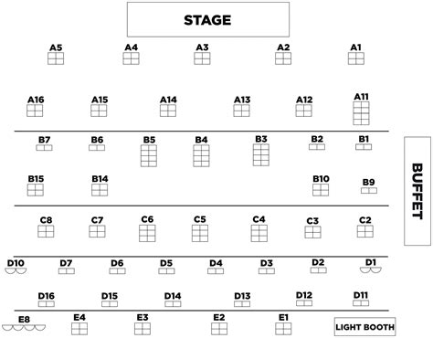 Seating Chart - Dutch Apple Dinner Theatre