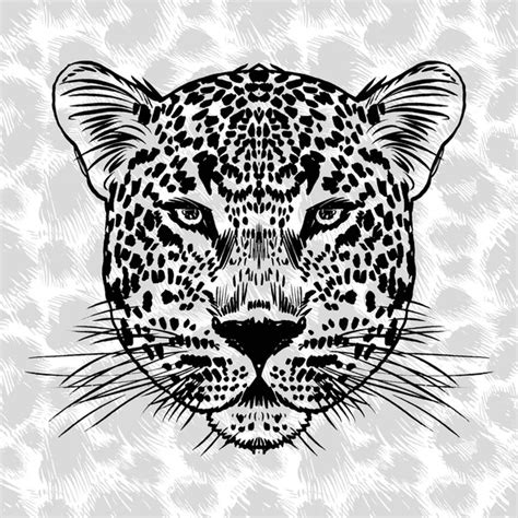 Leopard face tattoo ,Vector illustration, print Stock Vector Image by ...