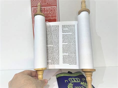 Handmade Sefer Torah Scroll Hebrew Jewish Bible Synagogue Judaica 14 ...