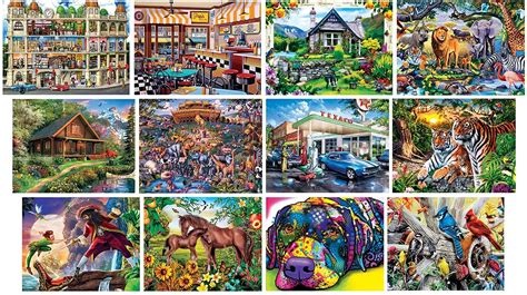 Artist Gallery Jigsaw Puzzle 12-Pack | 4x 100Pc | 4x 300Pc | 4x 500Pc ...