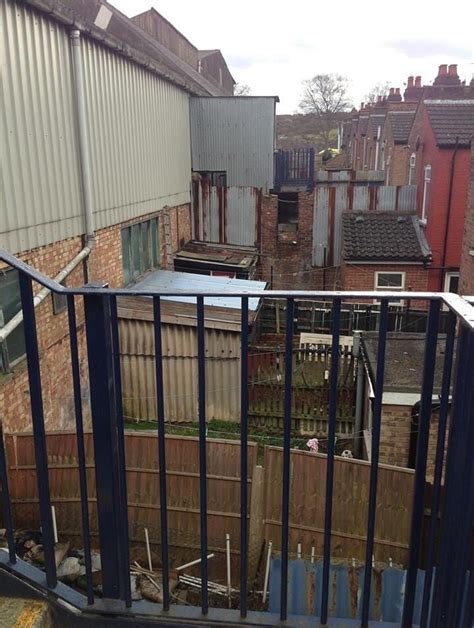 Behind the away end at the Luton Town stadium : r/britpics