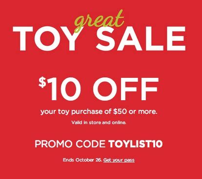 Kohl's Toy Coupons: $10 Off $50 Printable And Coupon Code