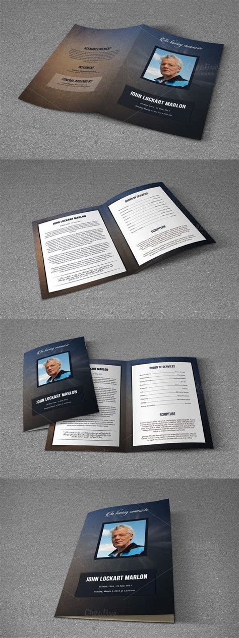 Funeral Program Template-T475