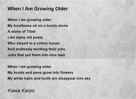 Growing Old Together Poems