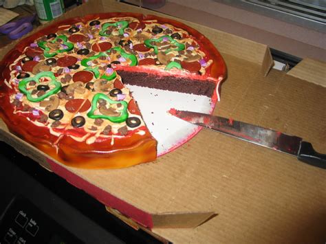 Pizza Cake with a slice missing | The tradition continues: R… | Flickr