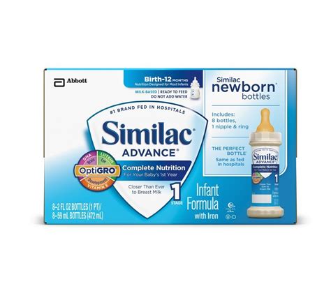 Similac Advance Newborn, Ready to Feed Bottles, 48 - 2oz bottles (FREE ...