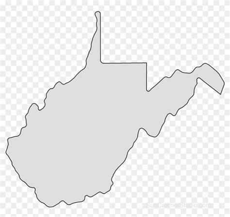 West Virginia Outline Svg