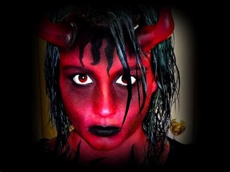 Halloween Series 2016: Easy Devil Face Paint Tutorial - YouTube