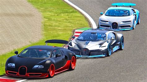 Bugatti Divo vs Bugatti Chiron vs Bugatti Veyron SS - Suzuka - YouTube