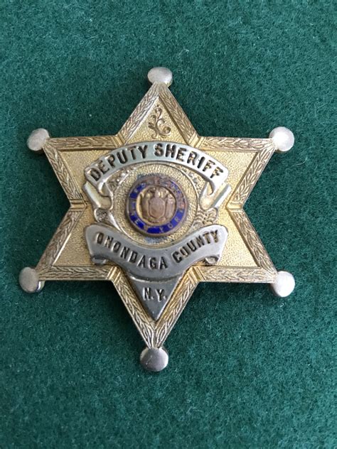 Onondaga County NY Deputy Sheriff badge. This type was used ...