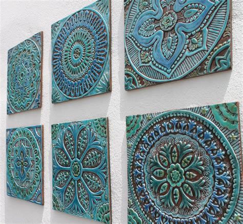 6 Decorative Tiles for Kitchen Backsplash Decor, Hand Painted for ...