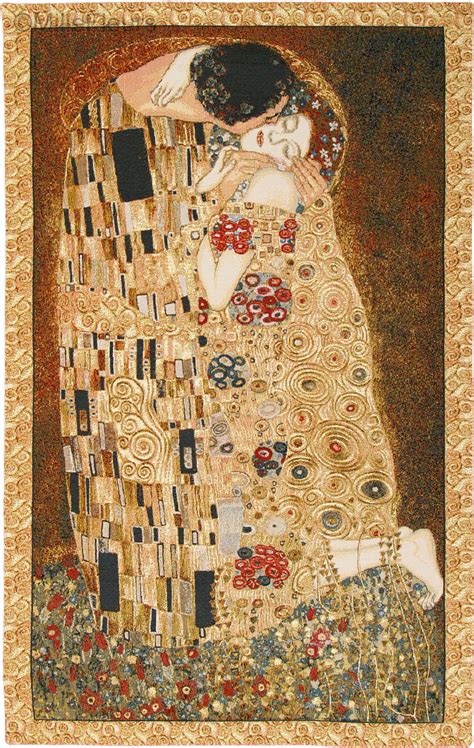 The Kiss (Klimt) - Gustav Klimt - Wall tapestries - Mille Fleurs Tapestries