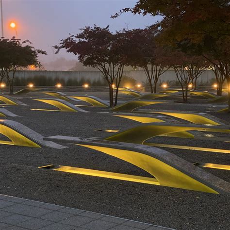 Illuminating the Pentagon Memorial - Graybar