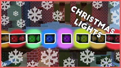 Minecraft - How To Make Christmas Lights - YouTube