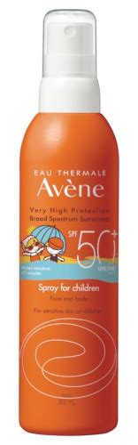 Avene Spf 50+ Sunscreen Spray For Children ingredients (Explained)