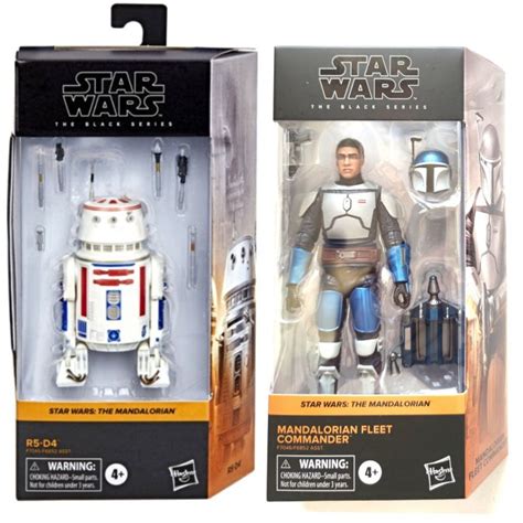 Star Wars The Black Series R5-D4 Baylan Skoll Shin Hati Mandalorian Fleet Commander Starkiller 6 ...