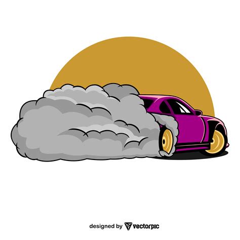 drift car design free vector | VECTORPIC