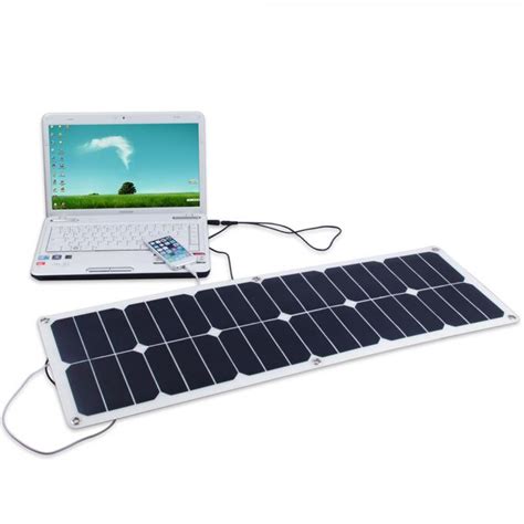 PET Laminated 40W Flexible Solar Panels For Laptop Charging