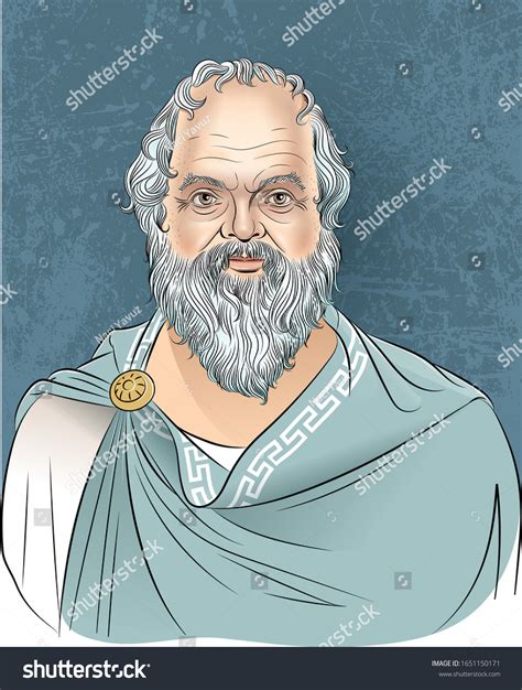 Vector Illustration Greek Philosopher Socrates Cartoon Stock Vector ...