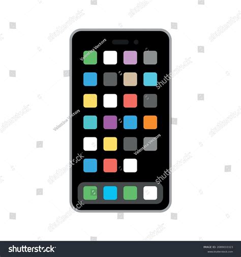 Mobile Phone Vector Illustration Emoji Stock Vector (Royalty Free ...