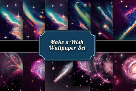 Make a Wish Wallpaper Set Graphic by Fun Digital · Creative Fabrica