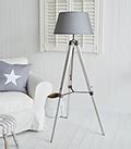 Nautical and white lamps. New England home The White Lighthouse Furniture
