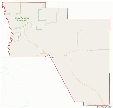 Map of Harding County, New Mexico