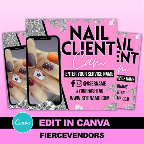 NAIL CLIENT FLYER Nail Flyer Social Media Flyer Nail - Etsy España