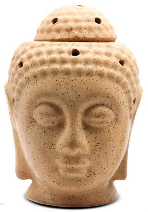 Mkd2 Rise Ceramic Electric Aroma Burner Oil Diffuser for Home Fragrance - Buddha Shape (5.5 inch ...