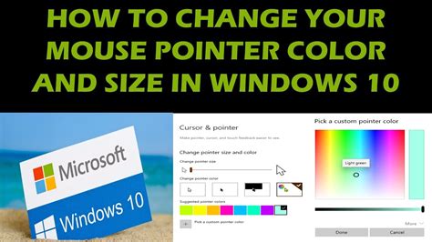 How to change the color of your mouse pointer - leqwerceo